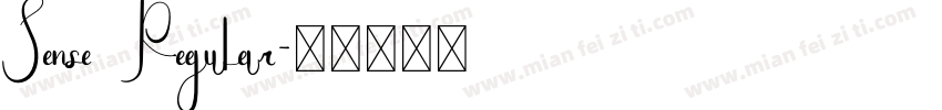 Sense Regular字体转换